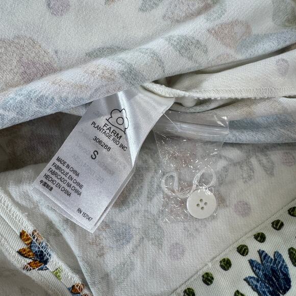 FARM Rio Summer Garden Mini Skirt Sz Small - Floral Wrap Skirt Tropical - Picture 8 of 12